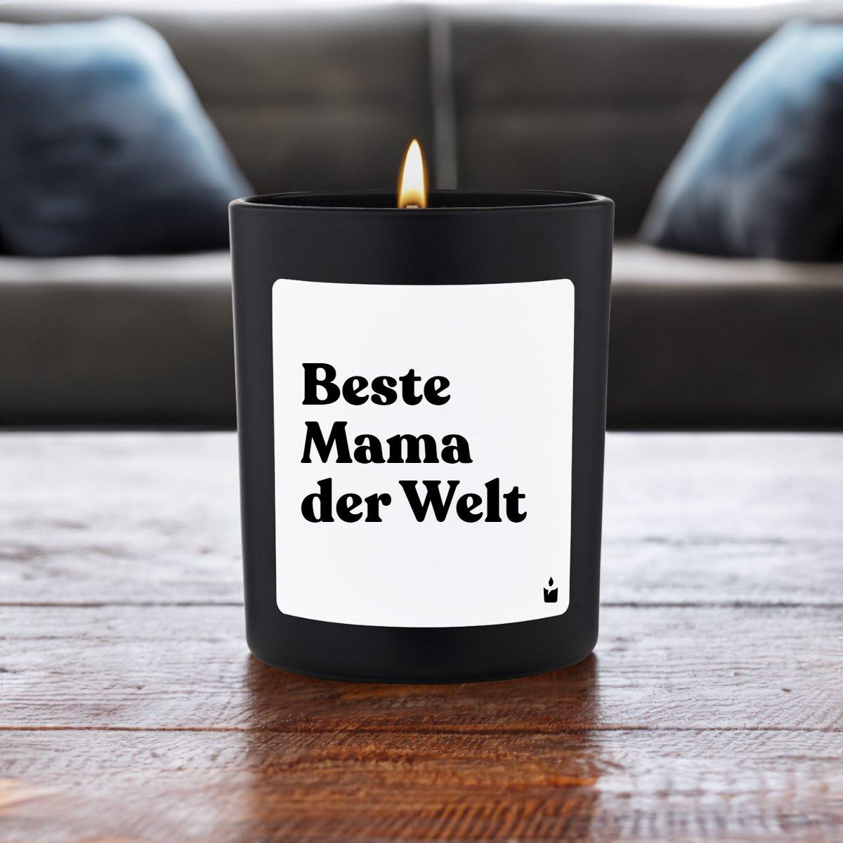 CandleHand Duftkerze Woody Beste Mama der Welt