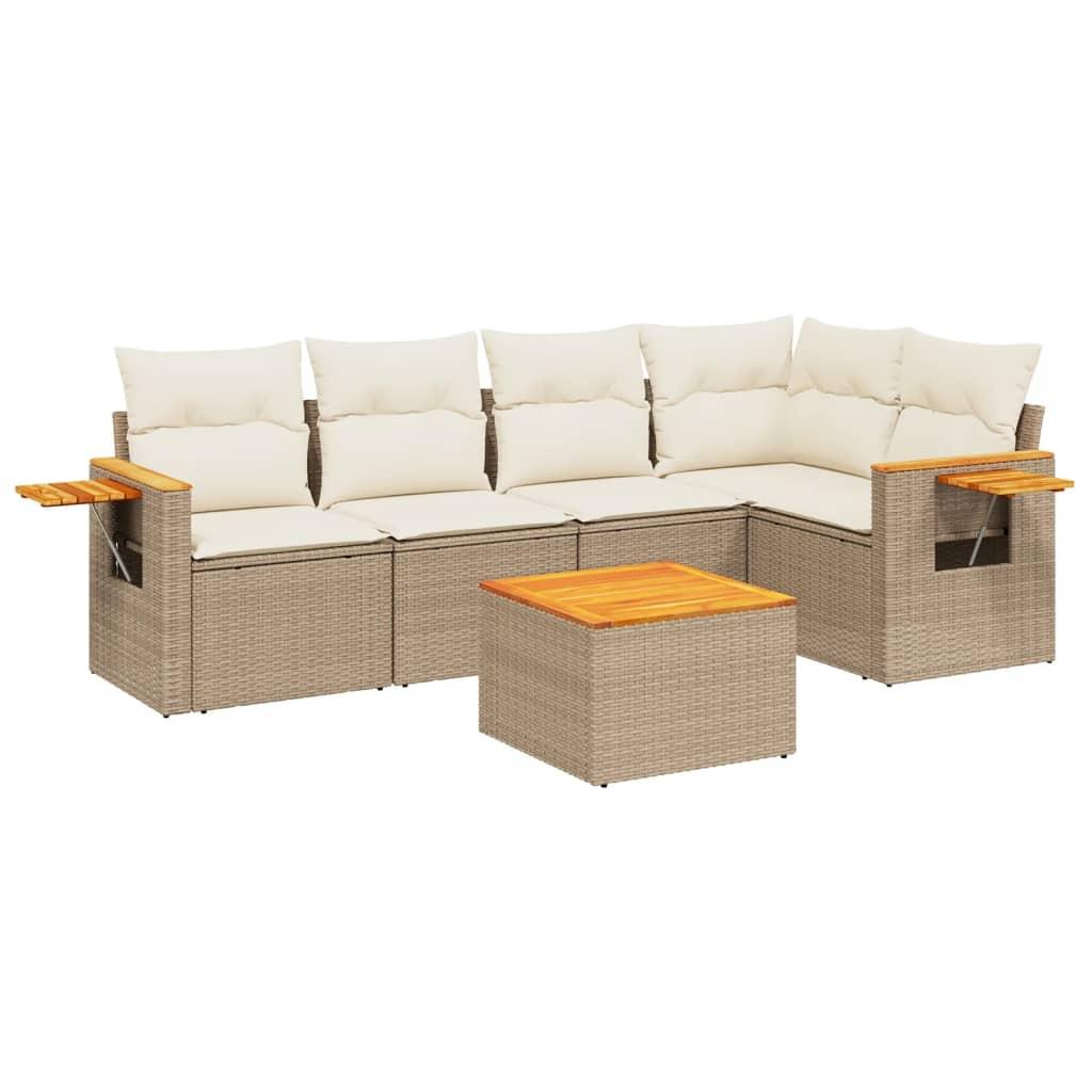 VidaXL Garten sofagarnitur poly-rattan