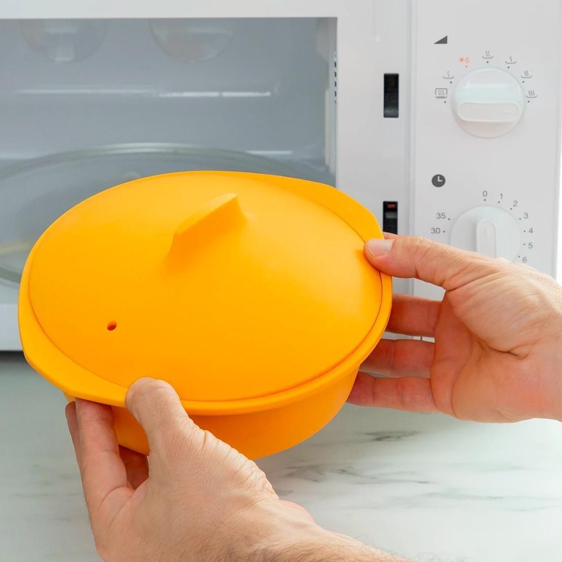 InnovaGoods Dampfgarer für Mikrowelle - Orange