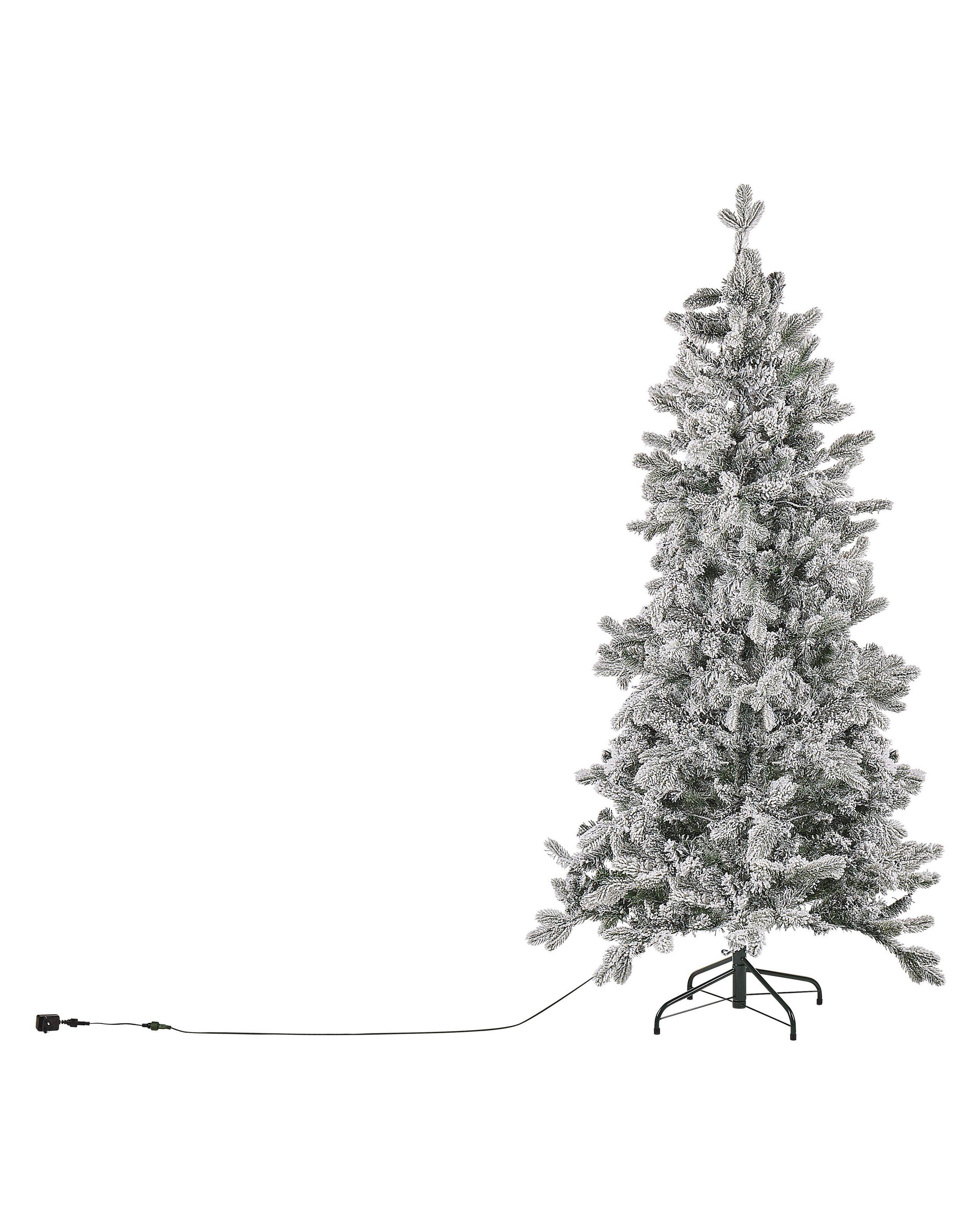 Beliani Künstlicher Weihnachtsbaum mit Schnee aus PVC TATLOW