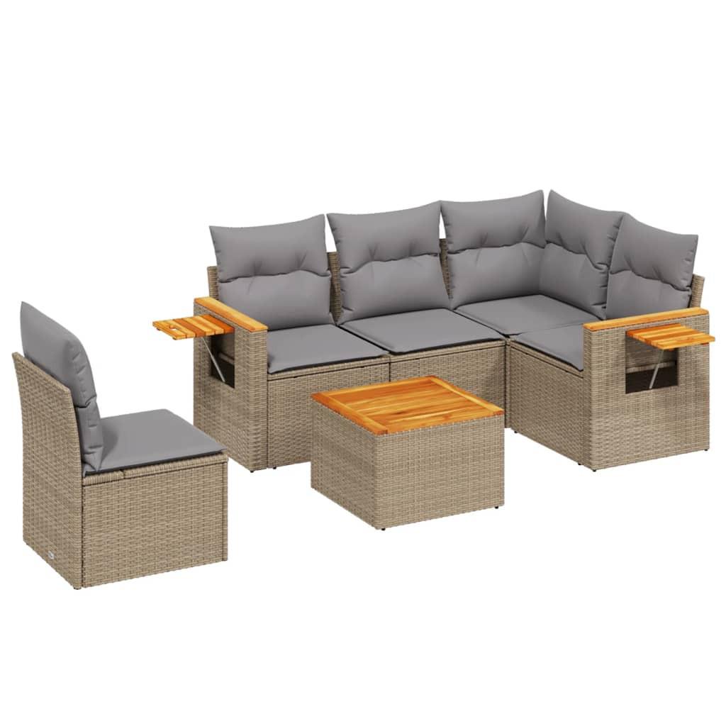 VidaXL Garten sofagarnitur poly-rattan