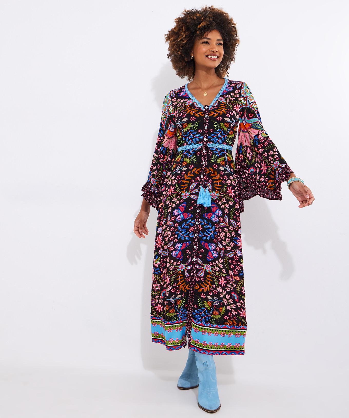 Joe Browns PETITE Maxi-Kleid mit Schmetterlingsbordüre