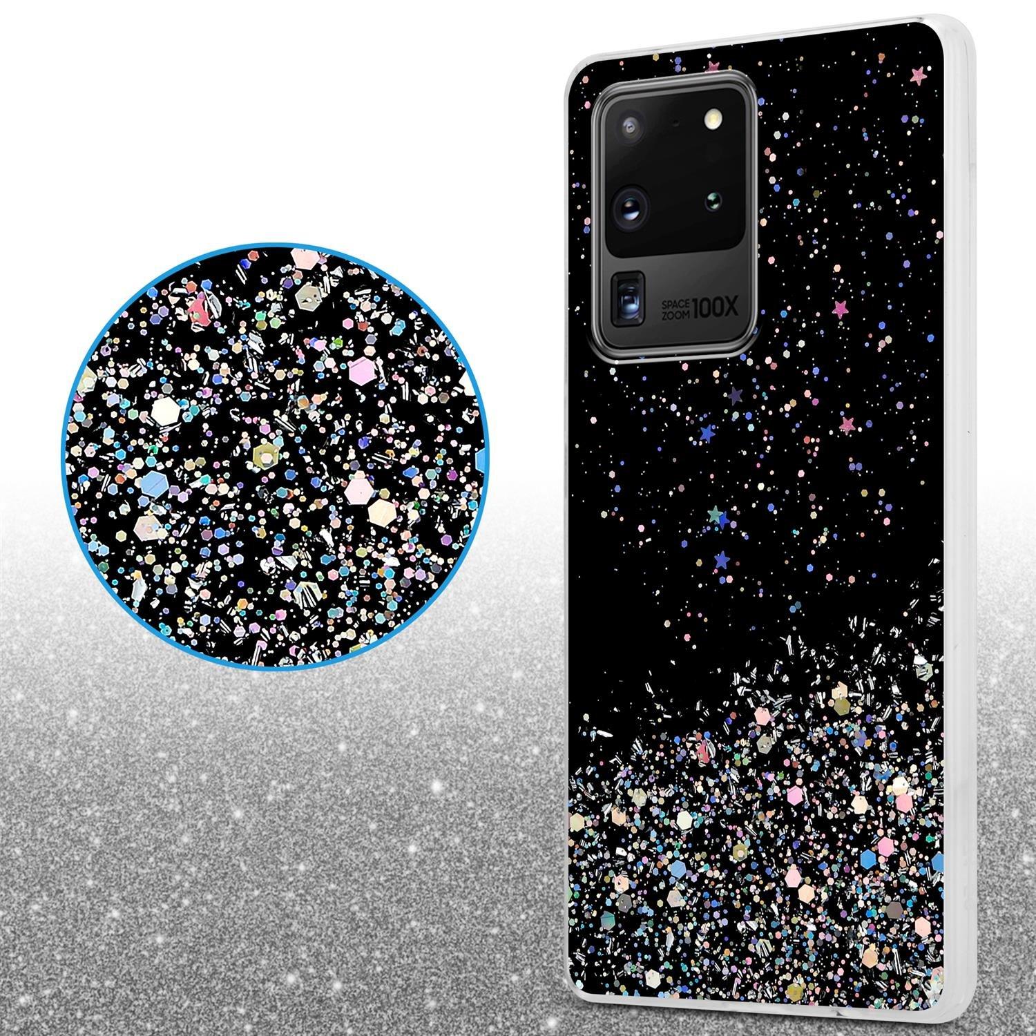 Cadorabo Hülle für Samsung Galaxy S20 ULTRA TPU Silikon mit funkelnden Glitter