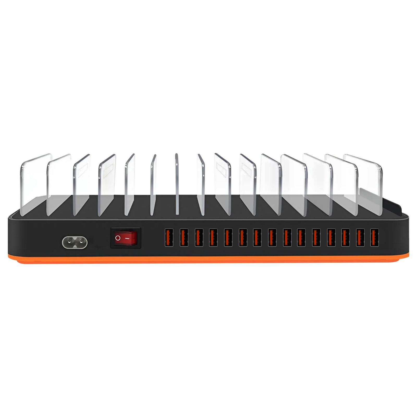 Avizar Ladestation 100W 15 USB Schwarz