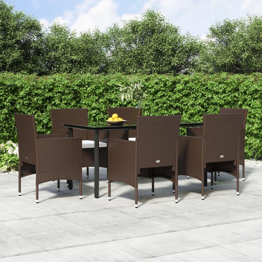 VidaXL Garten essgruppe poly-rattan