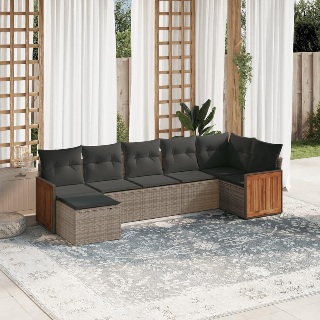 VidaXL Garten sofagarnitur poly-rattan