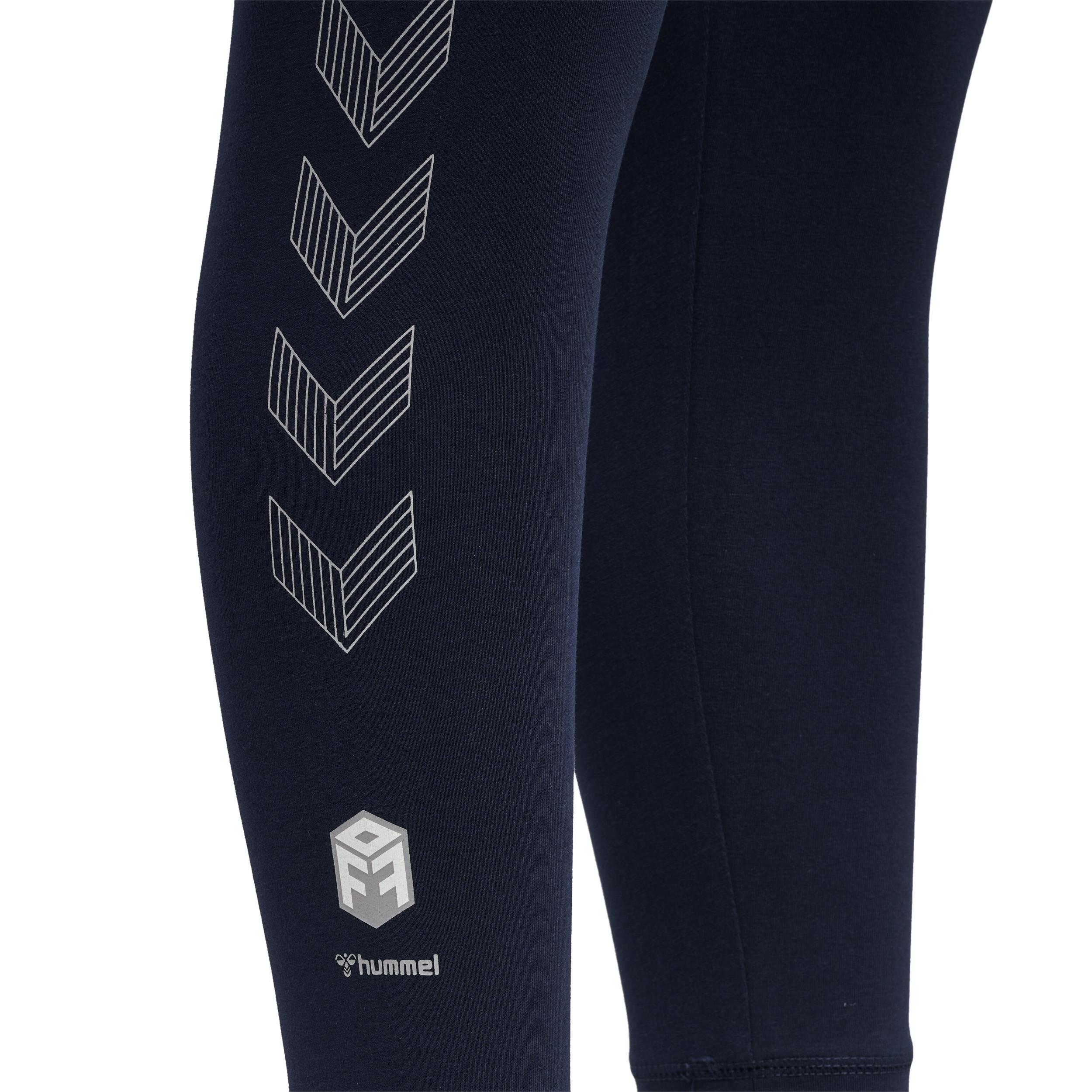 Hummel leggings aus baumwolle, damen move grid