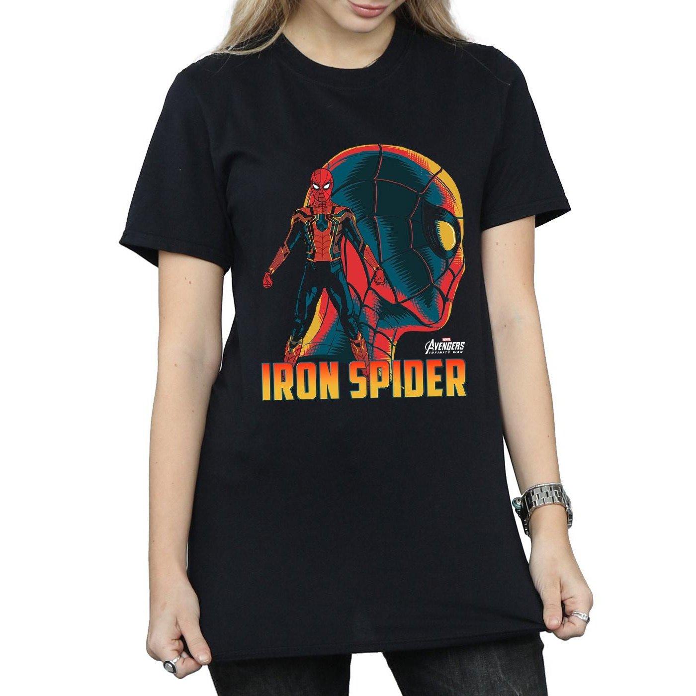 Spider-Man Logo Print Boyfriend T-Shirt