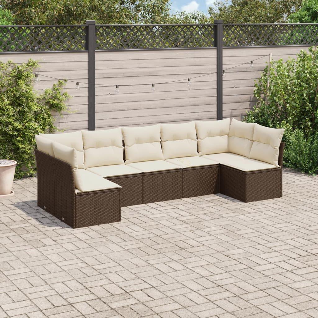 VidaXL Garten sofagarnitur poly-rattan