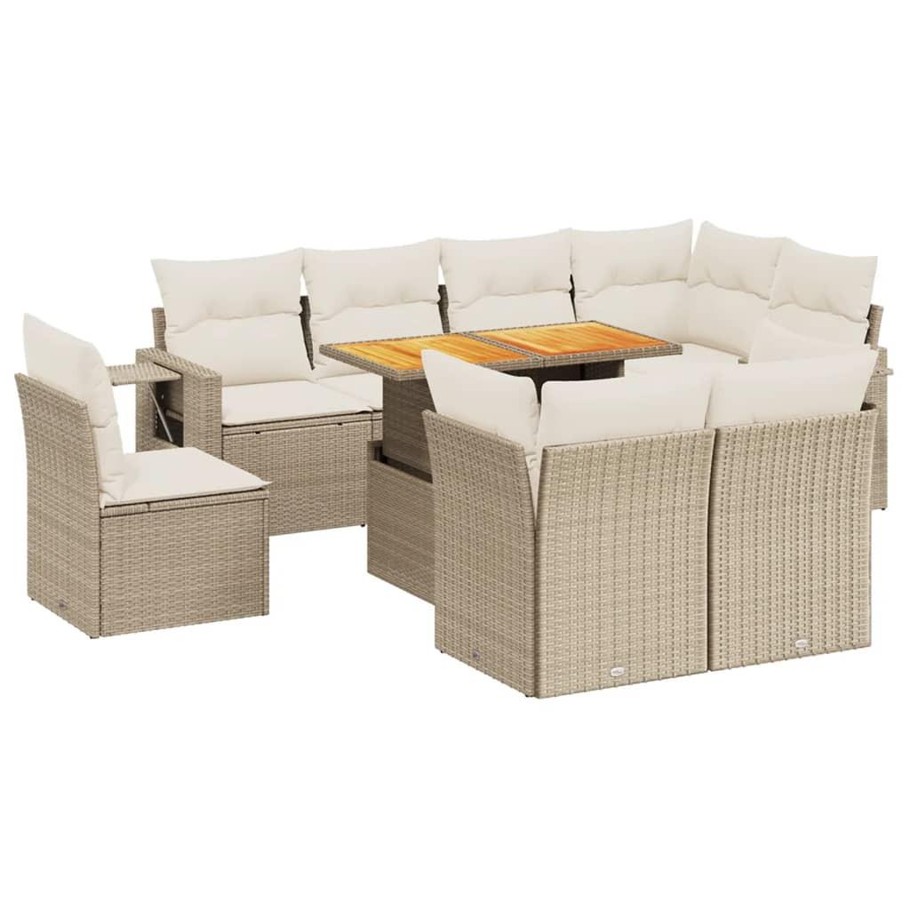 VidaXL Garten sofagarnitur poly-rattan