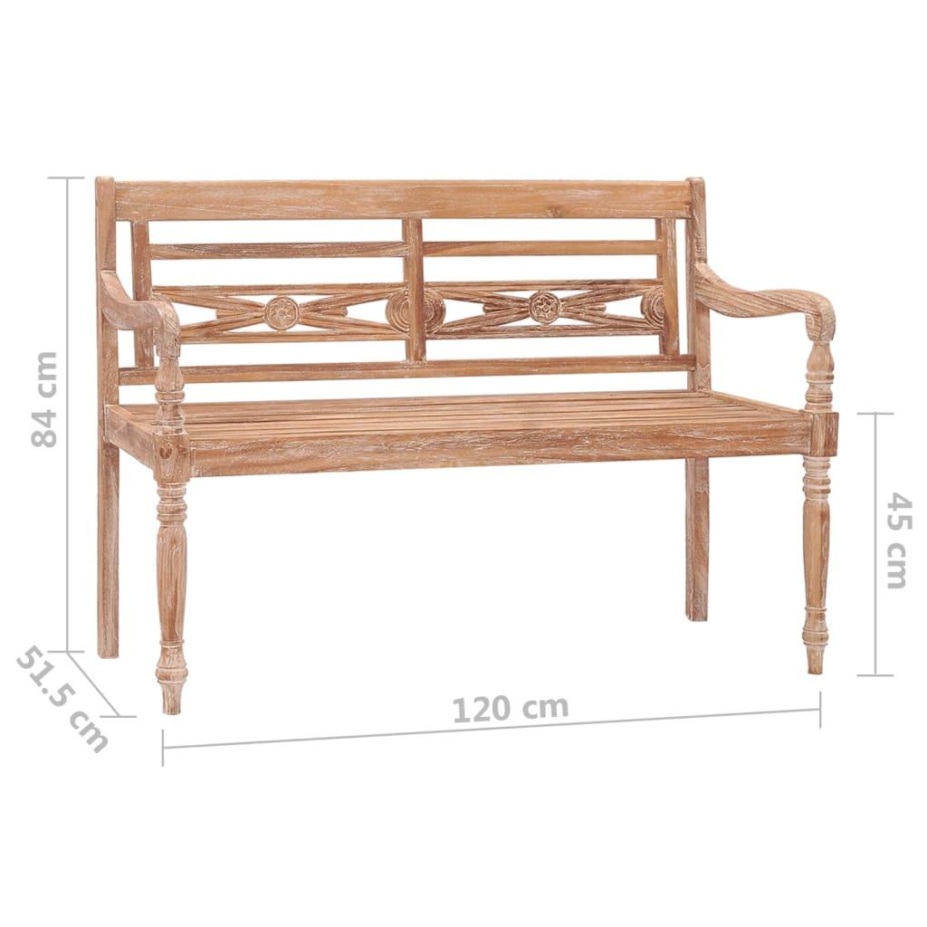 VidaXL Gartenbank teak