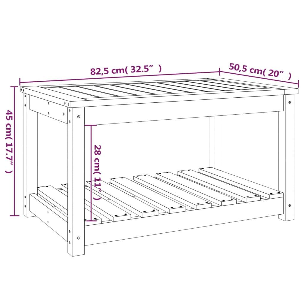 VidaXL Gartentisch kiefernholz
