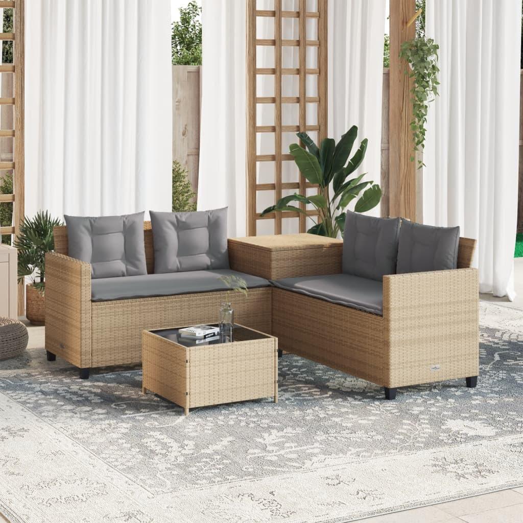 VidaXL Gartensofa poly-rattan