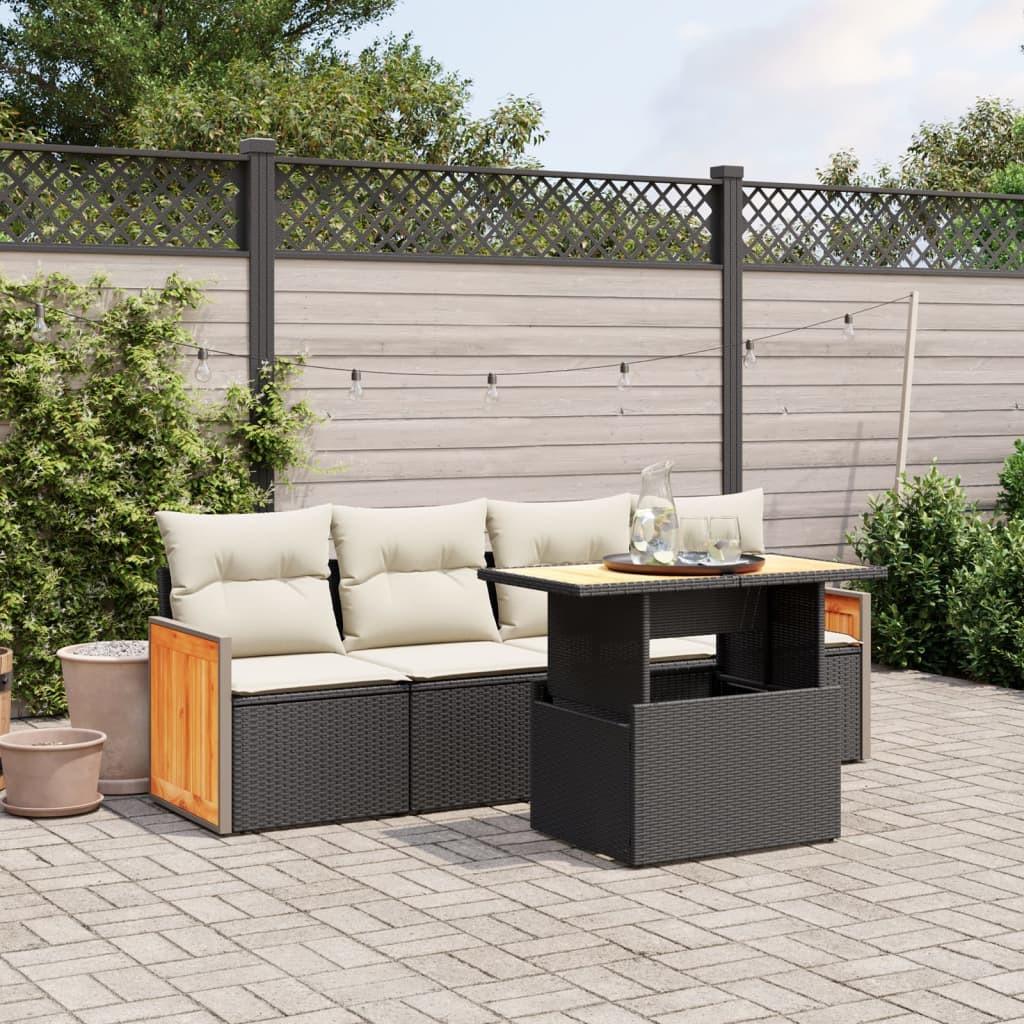 VidaXL Garten sofagarnitur poly-rattan
