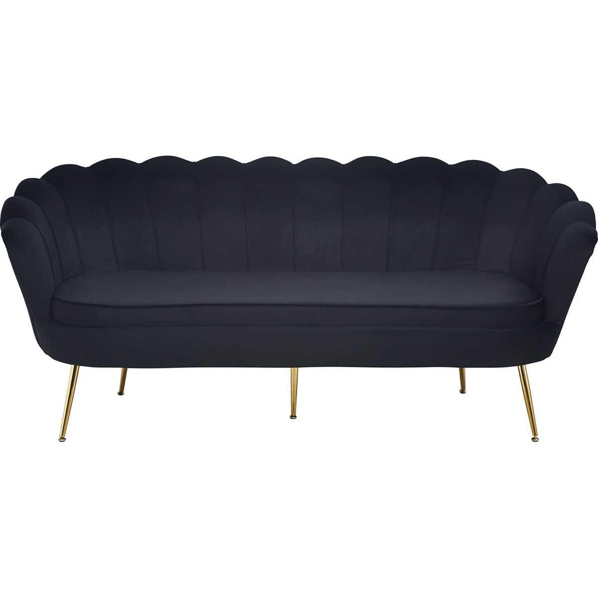 mutoni Muschelsofa 3-Sitzer Samt