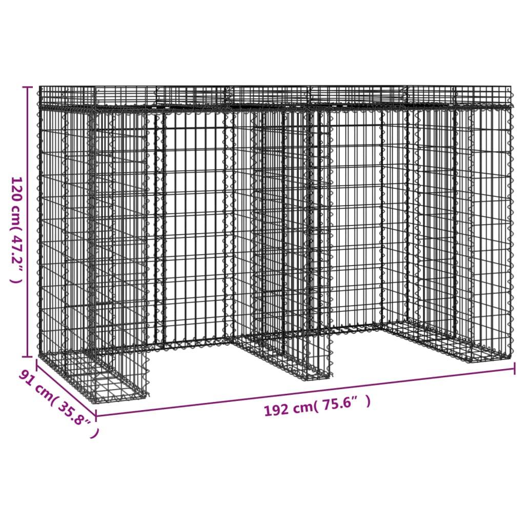 VidaXL Gabionenwand eisen