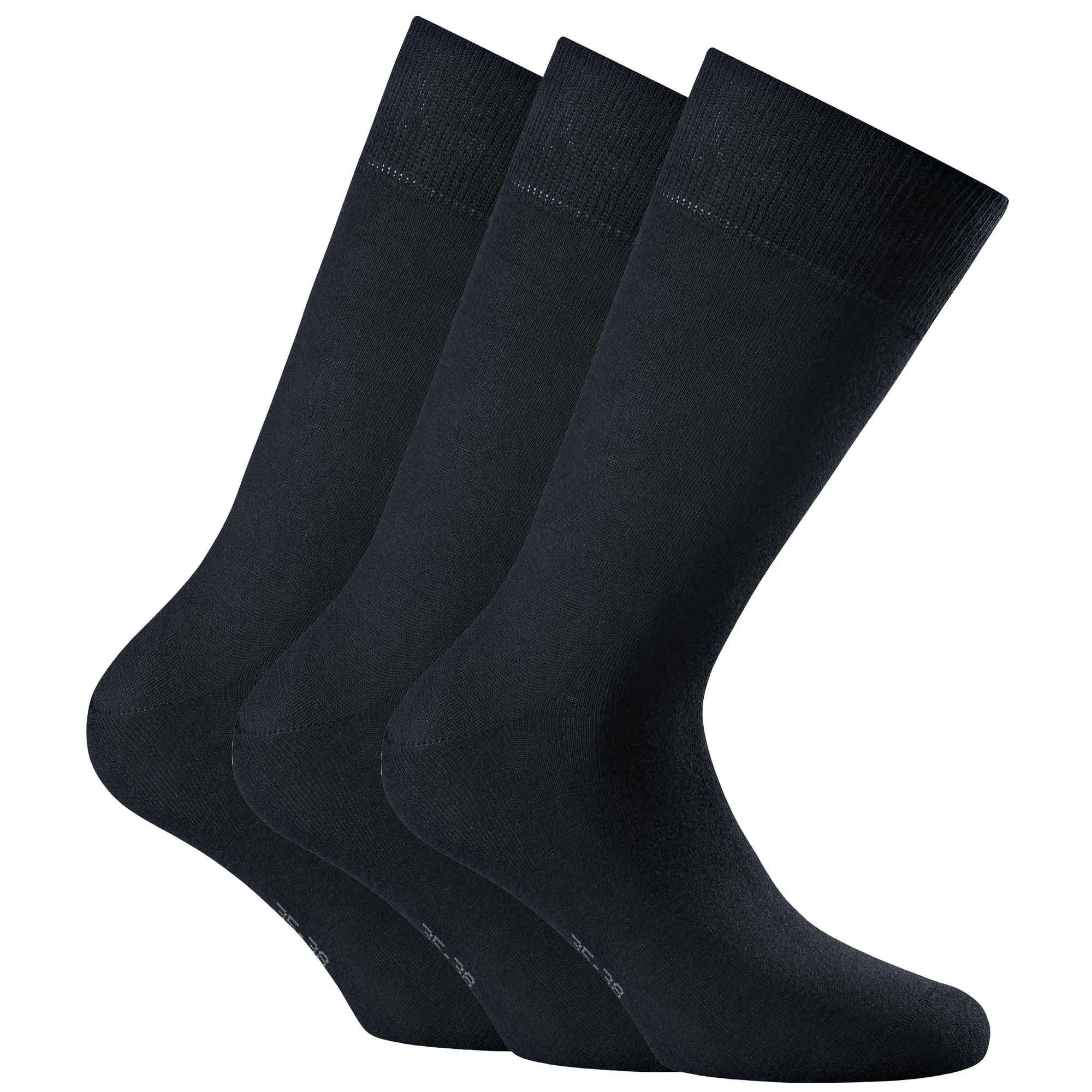 Rohner Socken 3er Pack Bequem sitzend-cotton II 3-er Pack