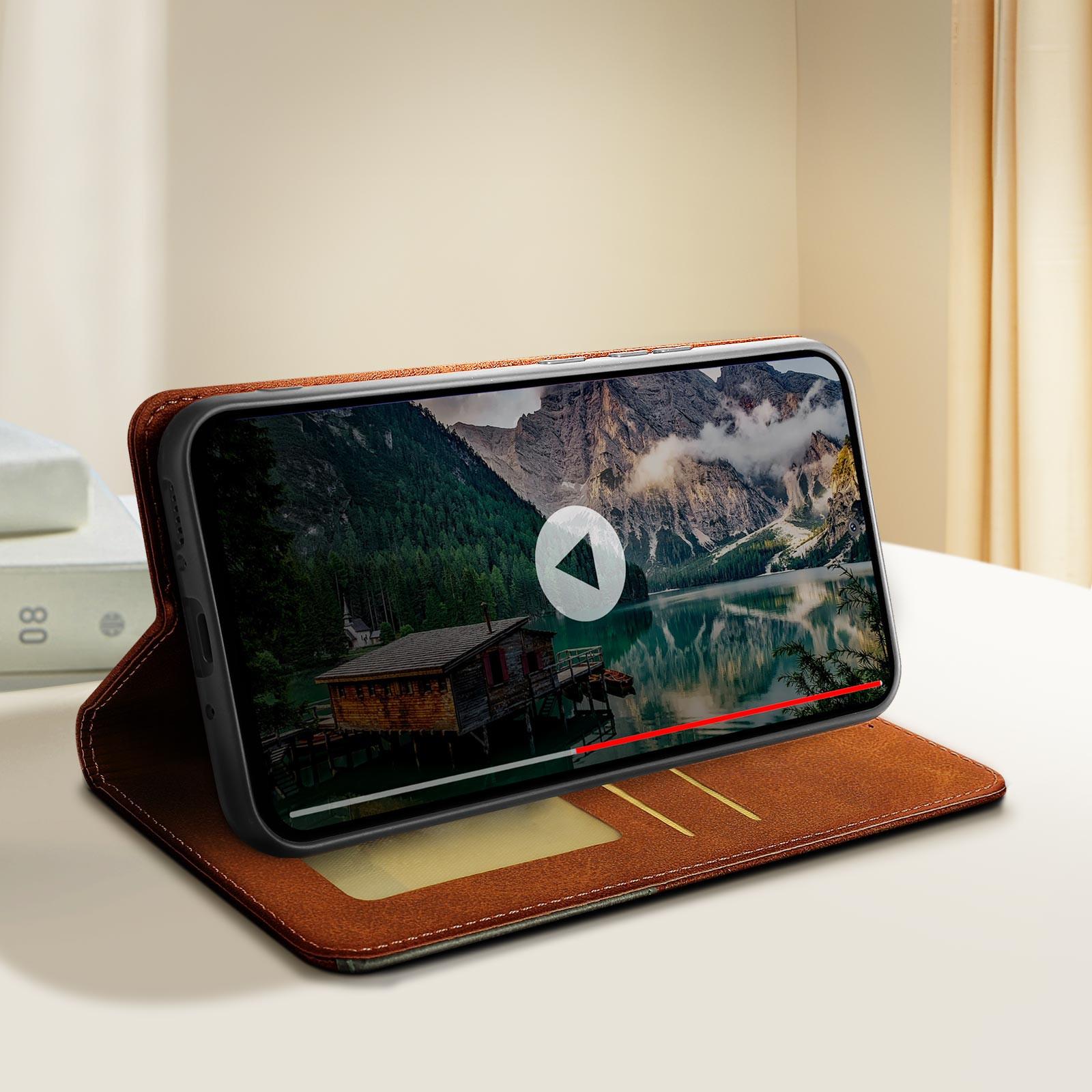 Avizar Samsung Galaxy A54 5G Geo Hülle Braun