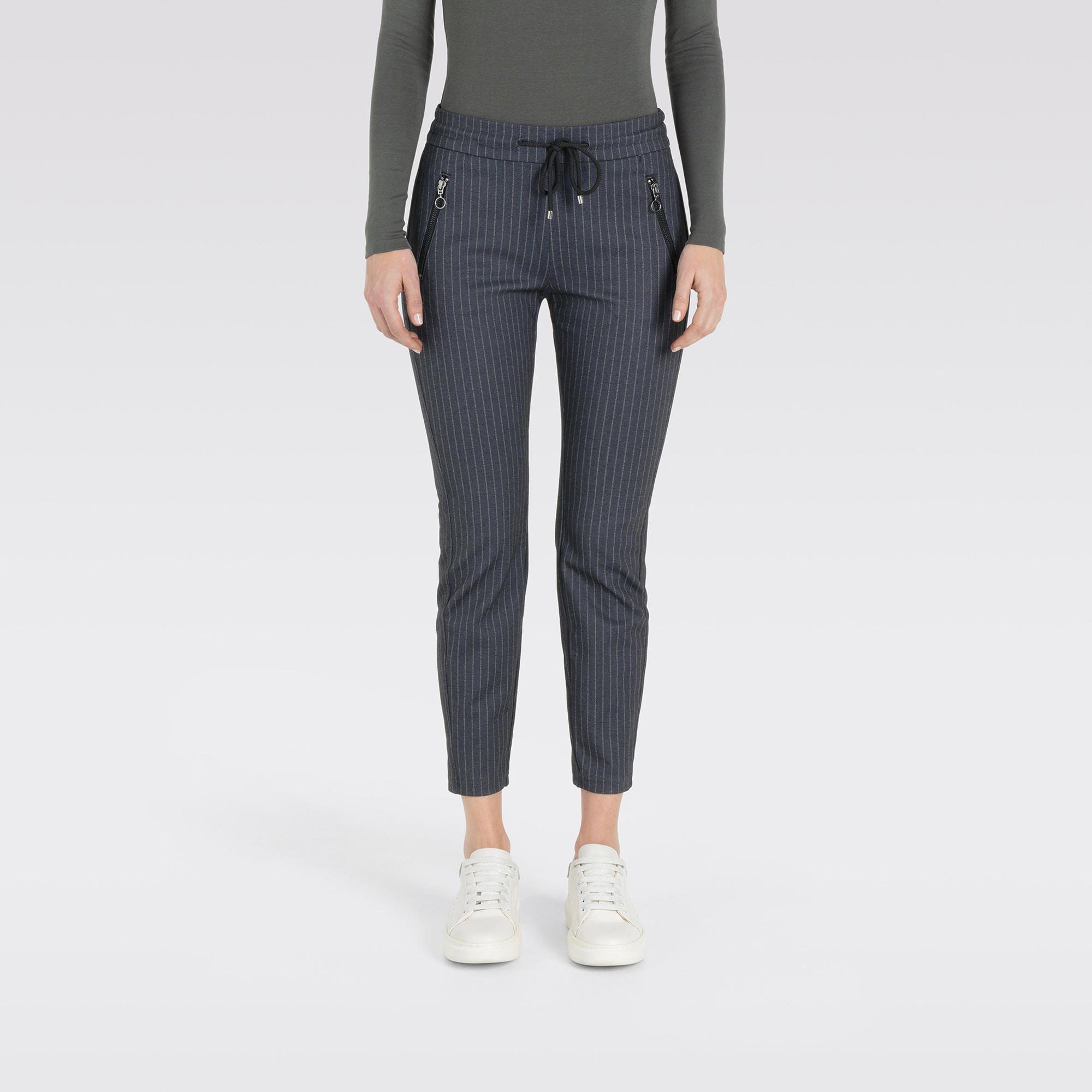 MAC Easy Smart Gestreifte Slim Fit Jogginghose