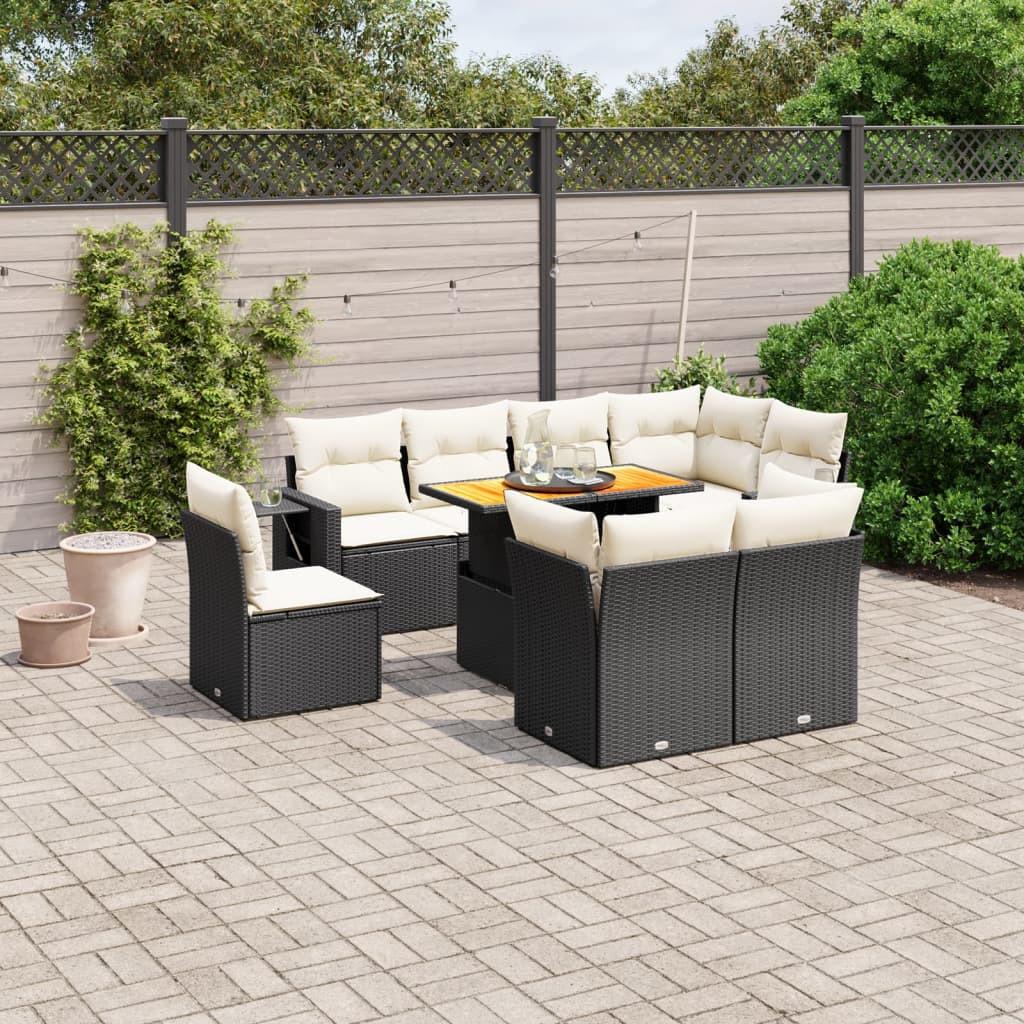 VidaXL Garten sofagarnitur poly-rattan