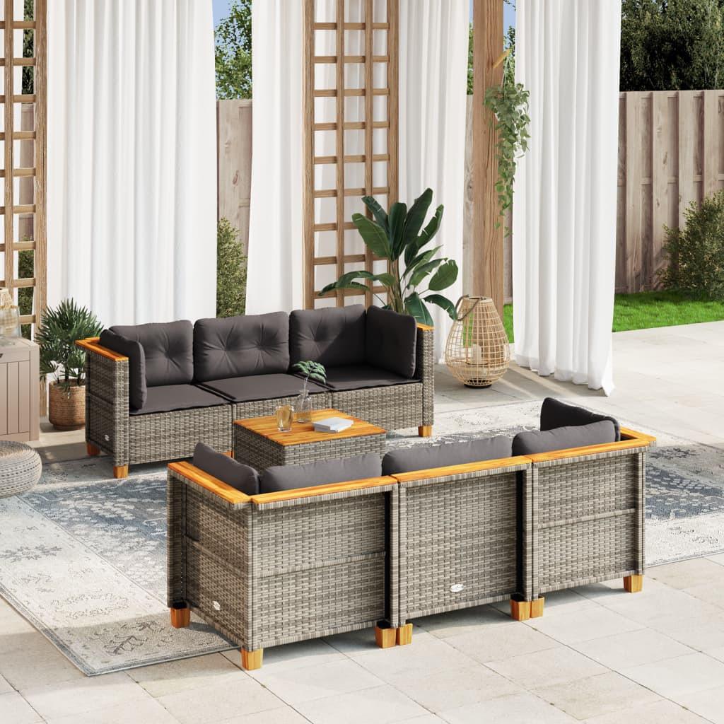 VidaXL Garten sofagarnitur poly-rattan
