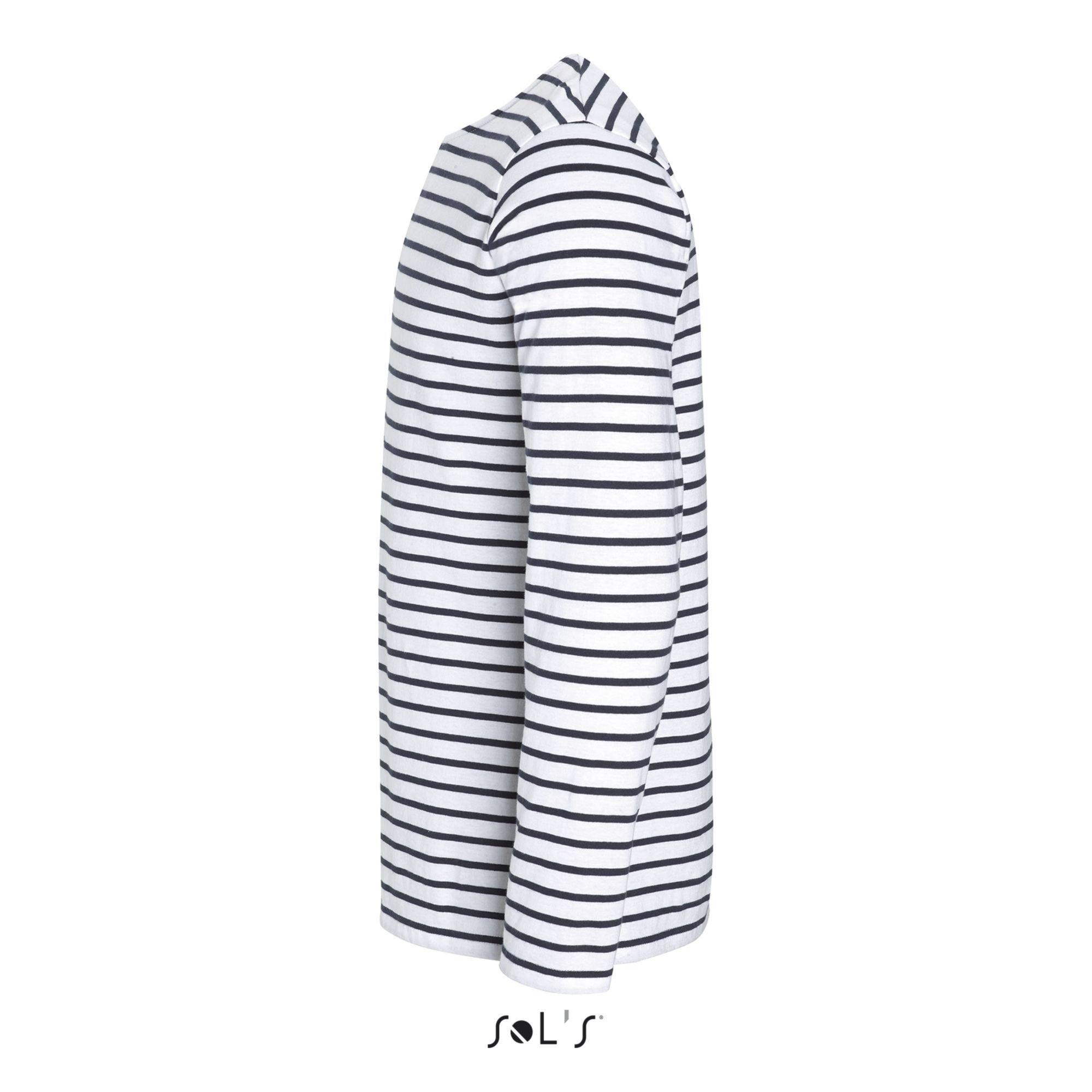 SOLS Gestreiftes Langarm T-Shirt