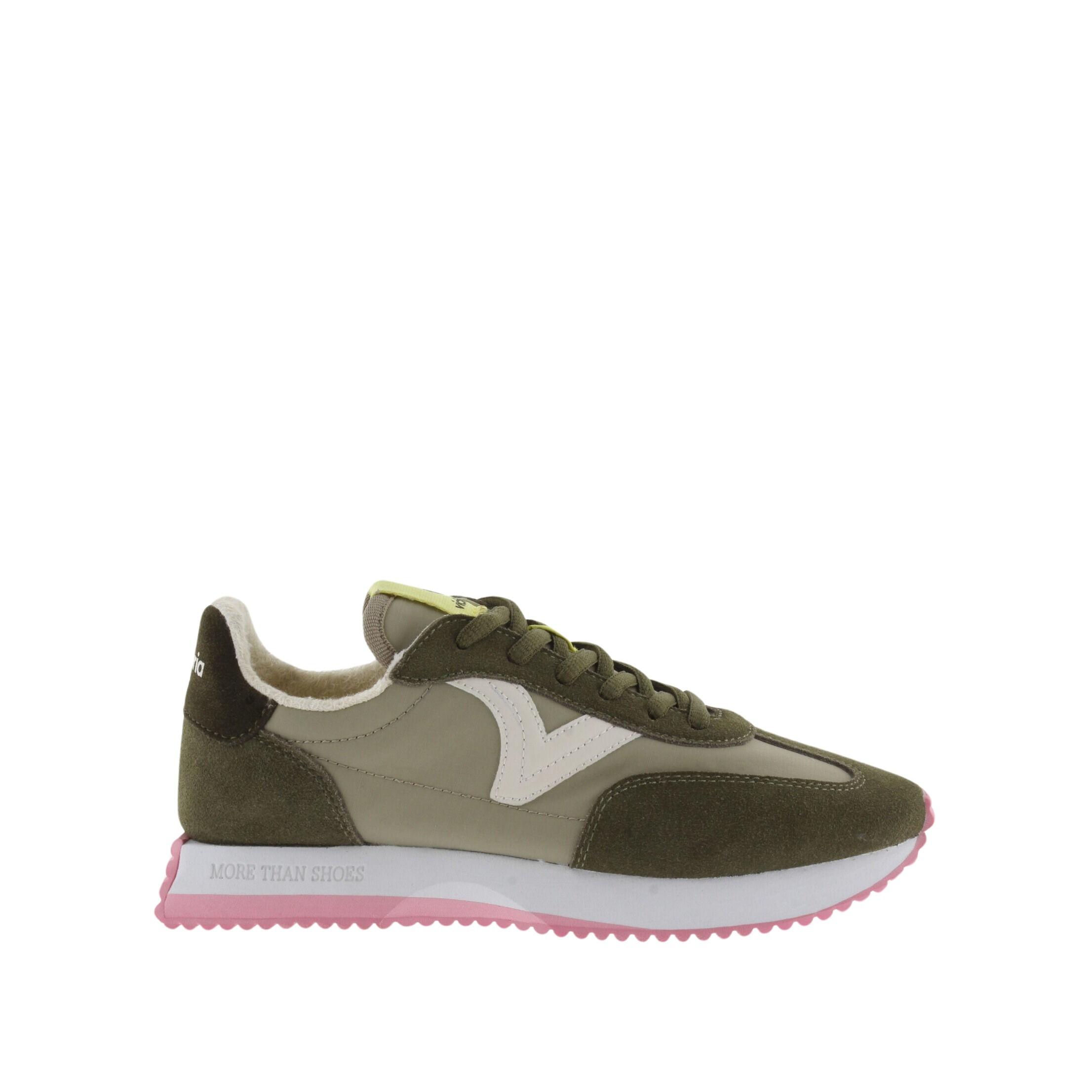 Victoria sneaker aus nylon und wildleder, damen cosmos