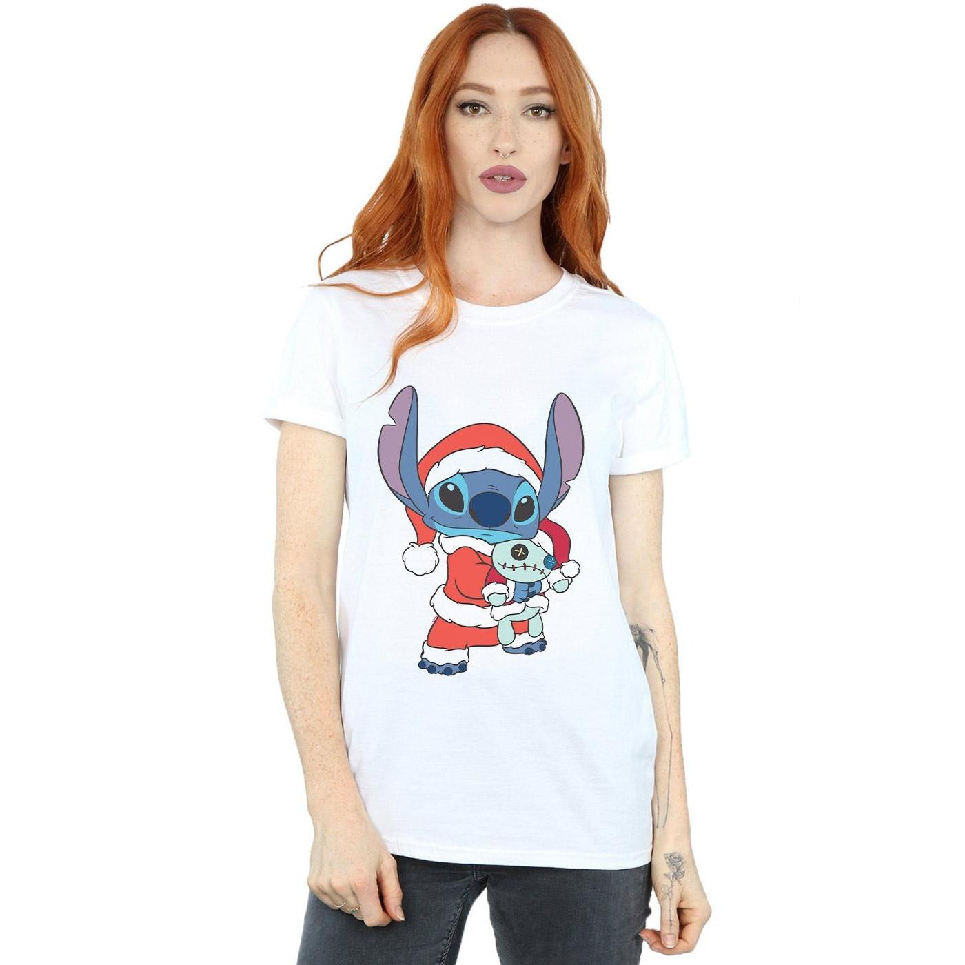 Disney Lilo and Stitch Christmas Santa Stitch T-Shirt