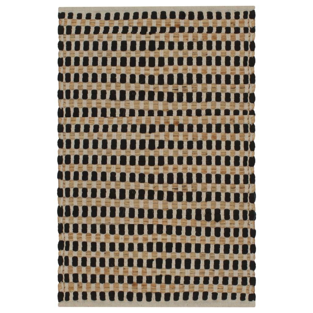 VidaXL Handgewebtes Badematten-Set Jute Stoff