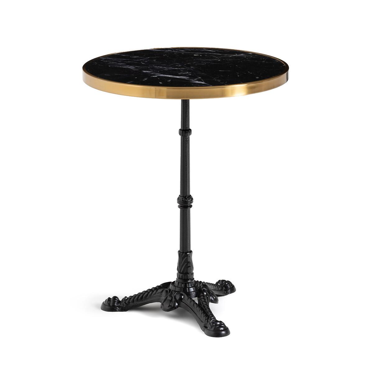 La Redoute Intérieurs Gusseiserner Gartentisch mit Marmorplatte Bistro