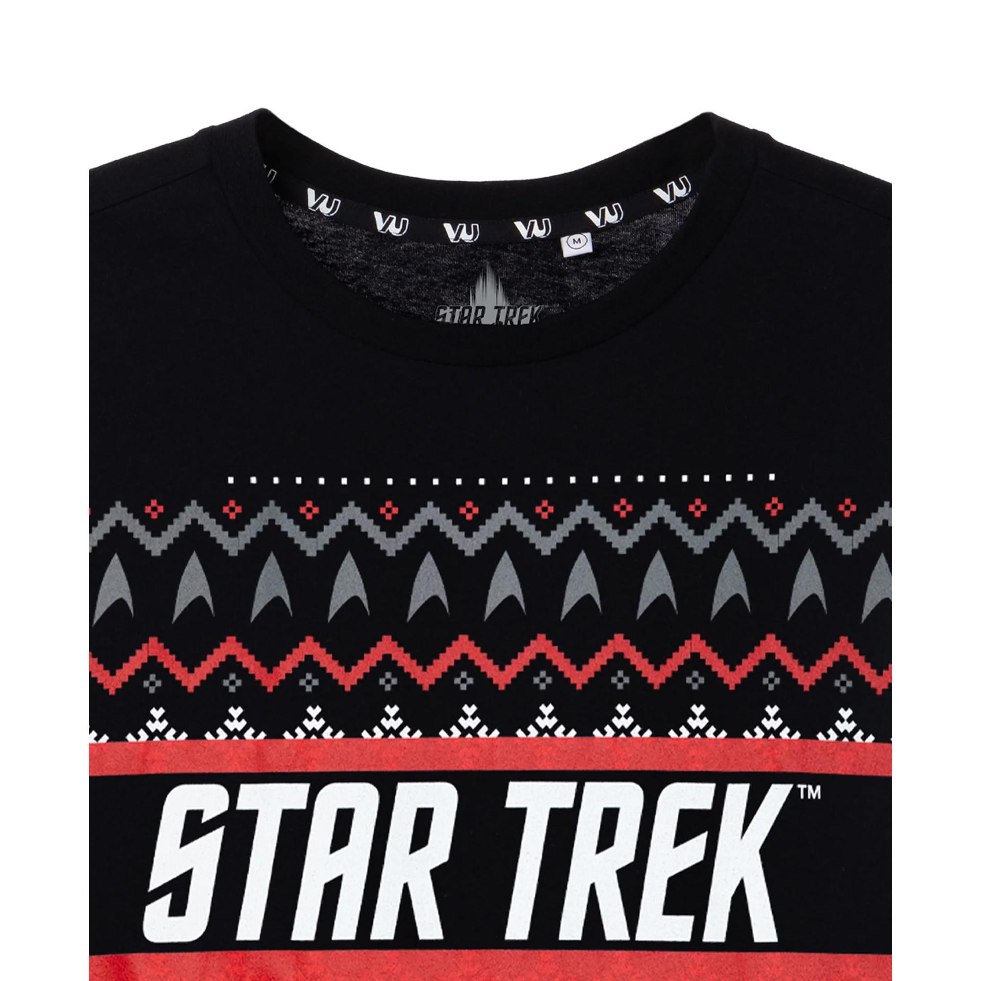 Star Trek Weihnachtliches Design T-Shirt