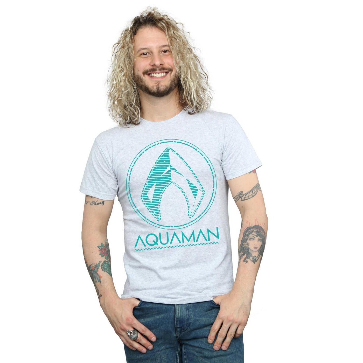 DC COMICS Aquaman Logo T-Shirt