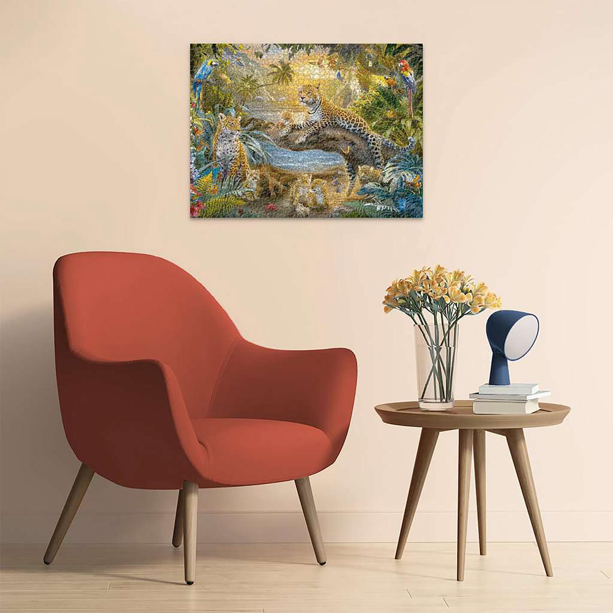 Ravensburger Puzzle Leopardenfamilie im Dschungel, 1500 Teile