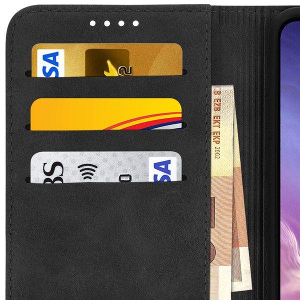 Avizar Wallet Cover Samsung Galaxy S10e Schwarz