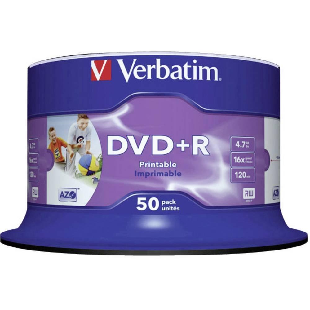 Verbatim 16x DVD+R Printable 50er Spindel