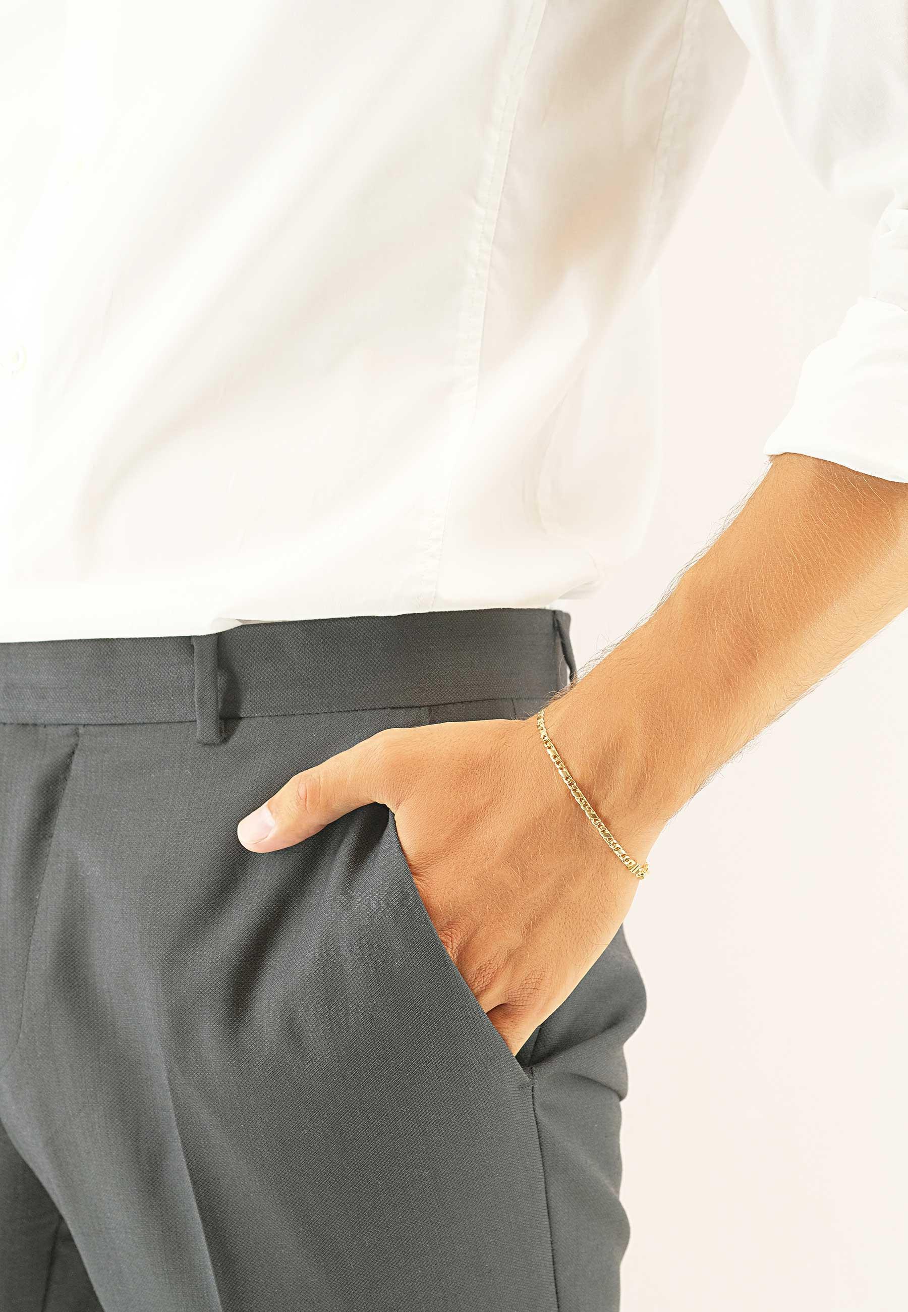 MUAU Schmuck Bracelet 8er-Kette Gelbgold 750, 3.2mm, 19cm