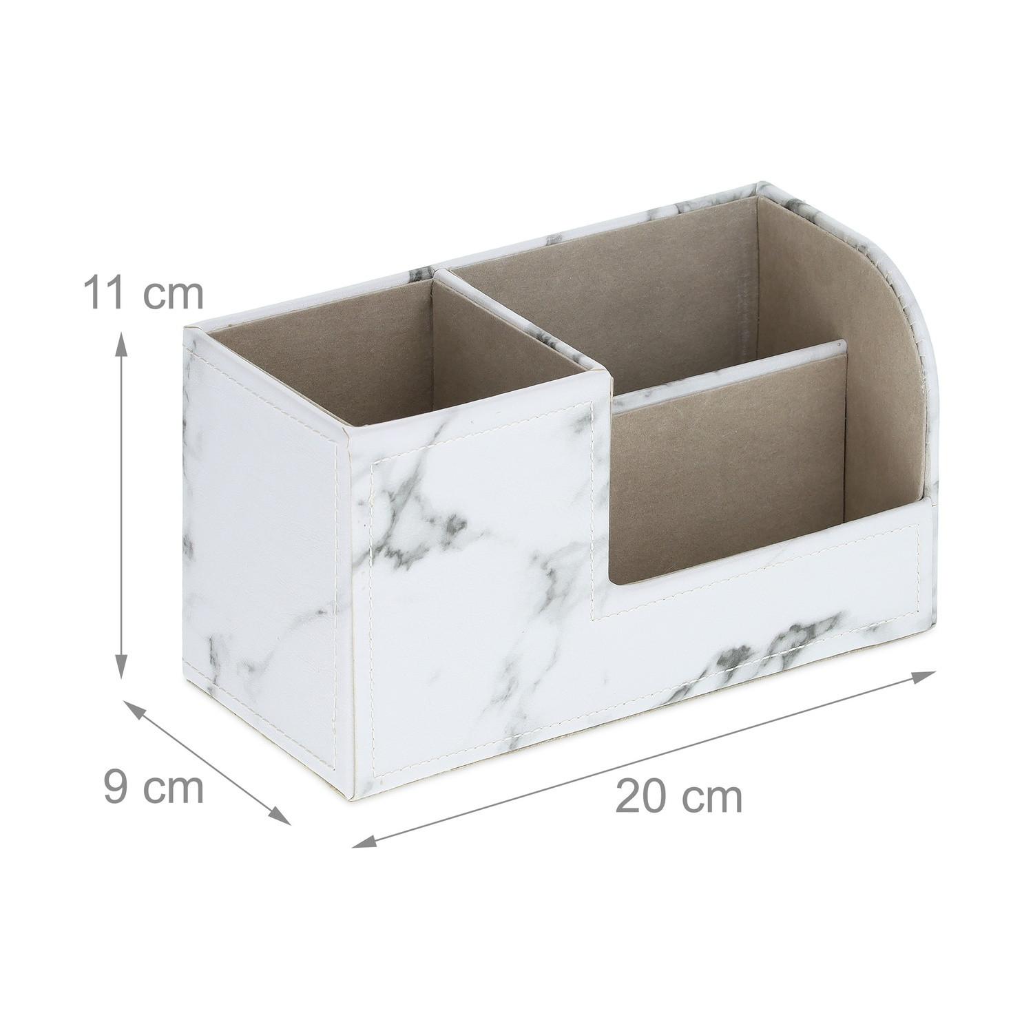 Northix Schreibtisch-Organizer in Marmoroptik