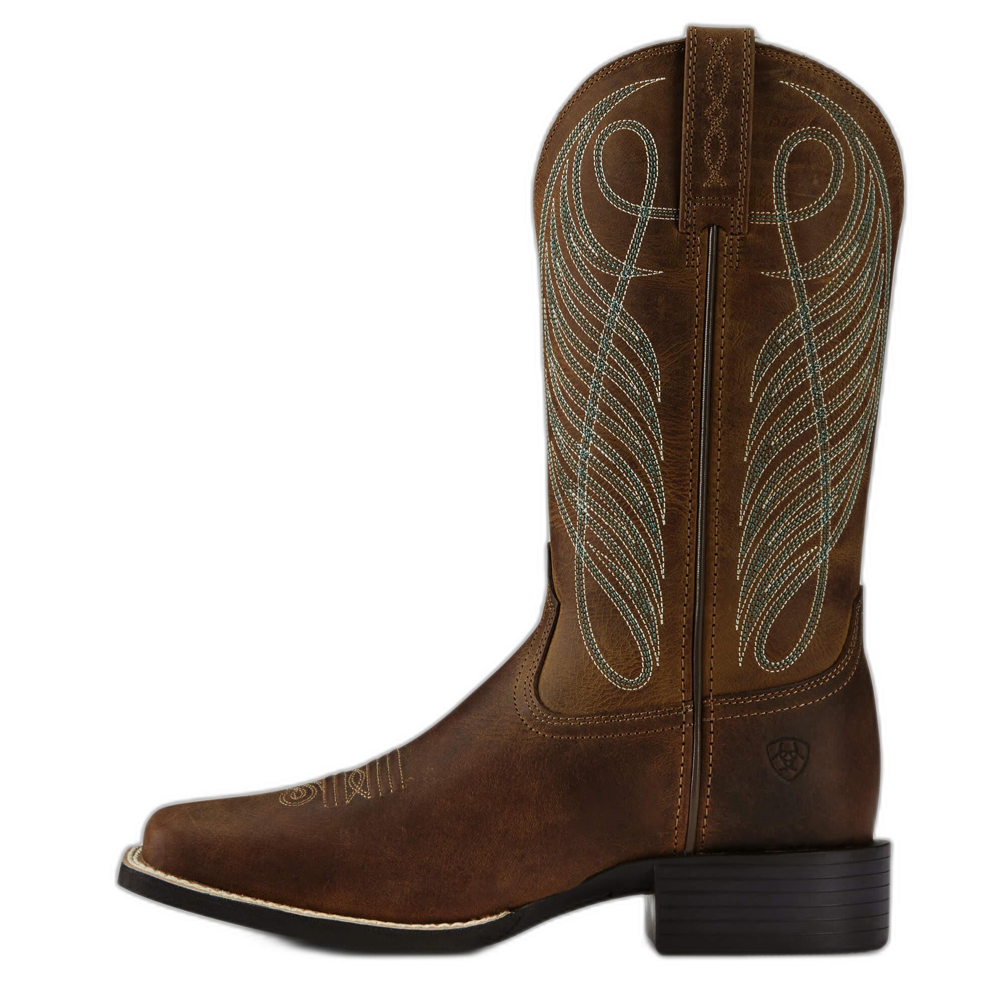Ariat westernstiefel aus leder round up wst