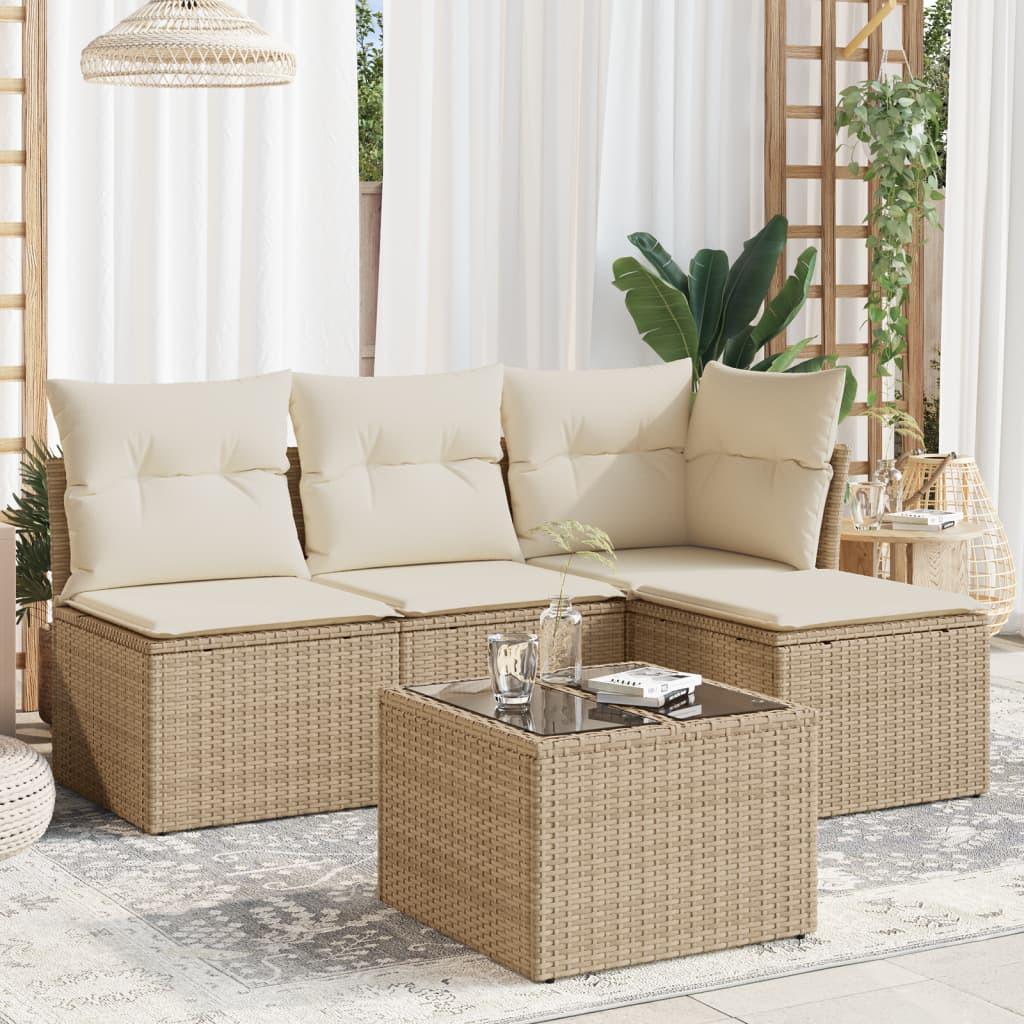 VidaXL Garten sofagarnitur poly-rattan