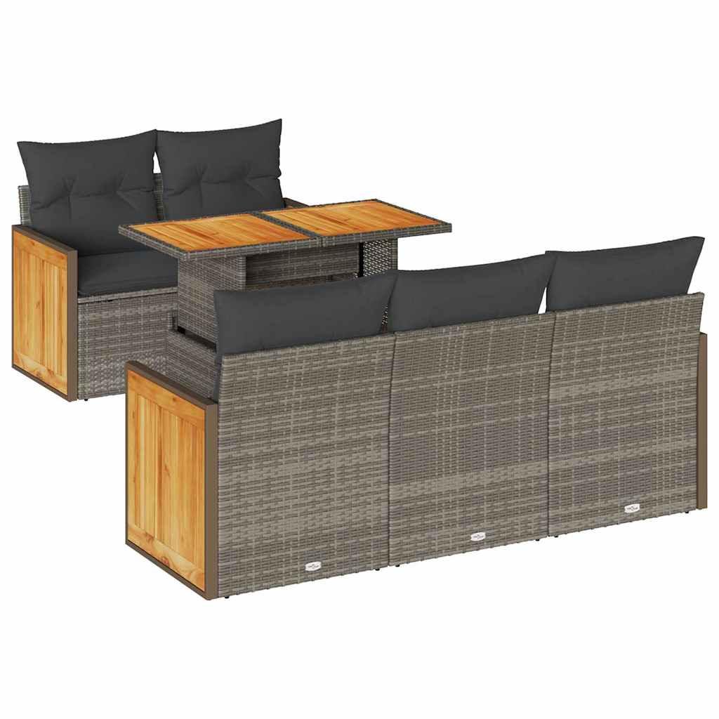 VidaXL Gartensofa set poly-rattan