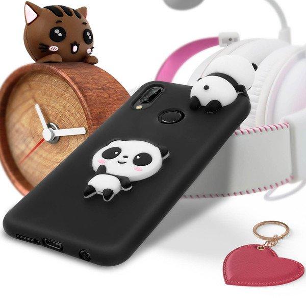 Avizar Huawei P20 Lite 3D Silikonhülle Schwarz