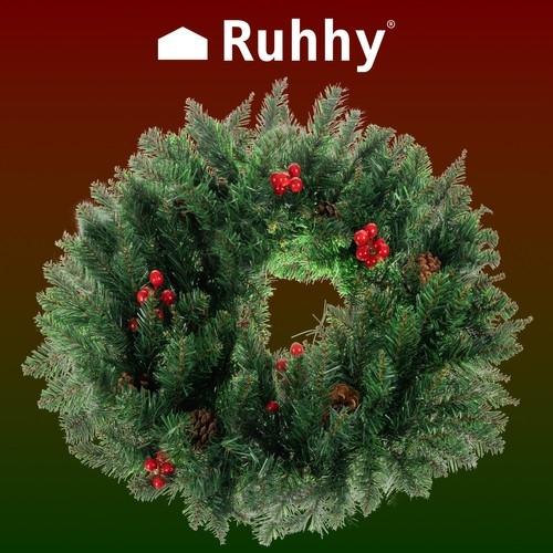 Ruhhy Weihnachtsdekoration, Türkranz, dekoratives Ornament, 60 cm dick, XXL