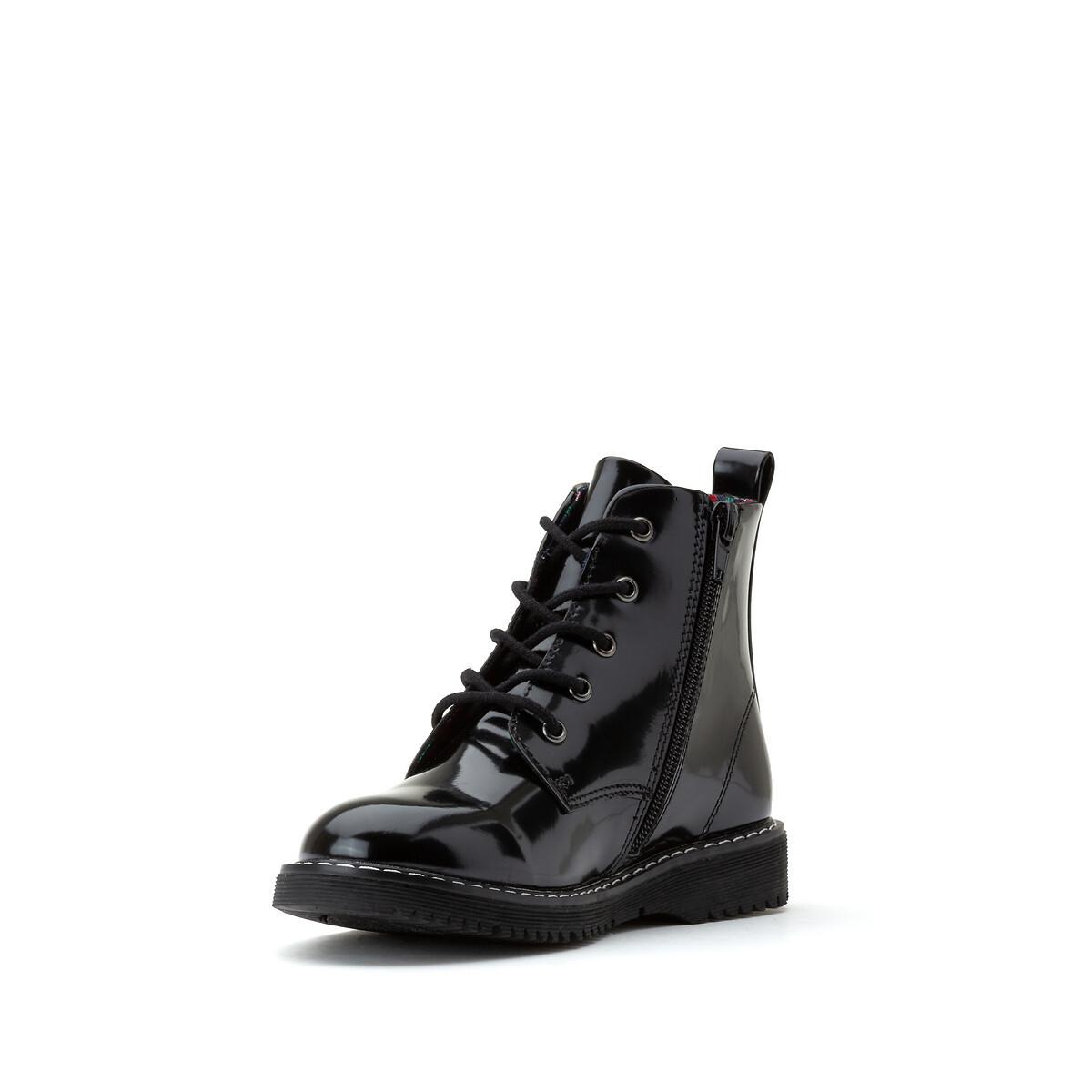La Redoute Collections Boots mit Schnürung und Reissverschluss