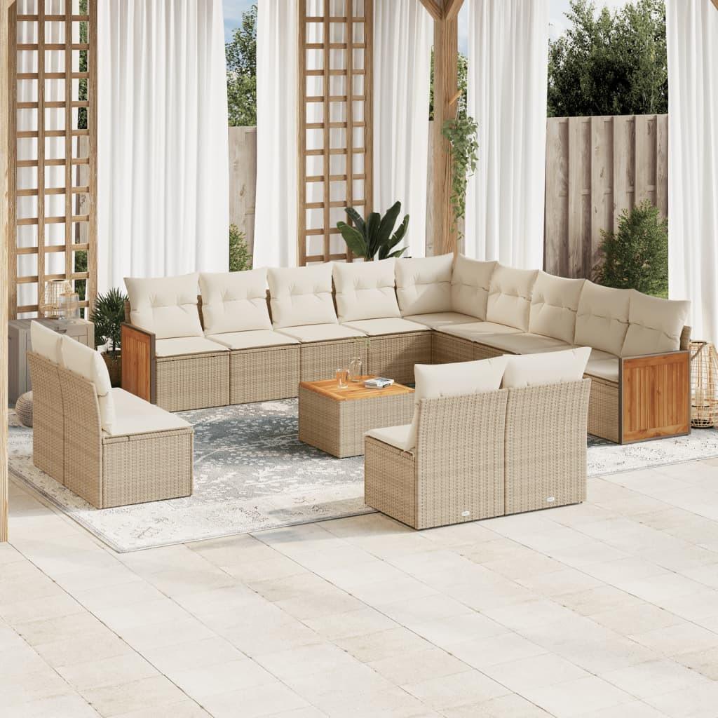 VidaXL Garten sofagarnitur poly-rattan