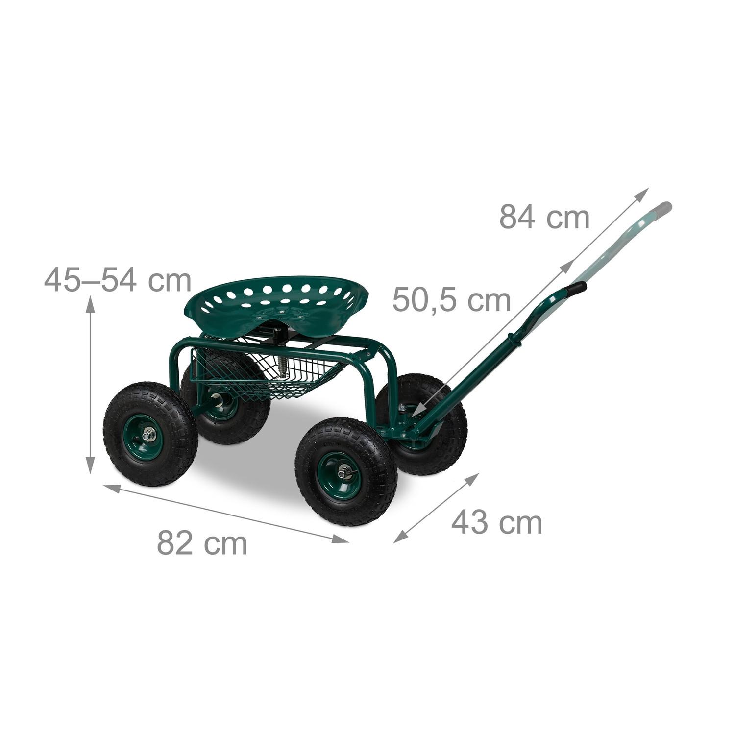 Northix Mobiler Gartensitz mit Stauraum