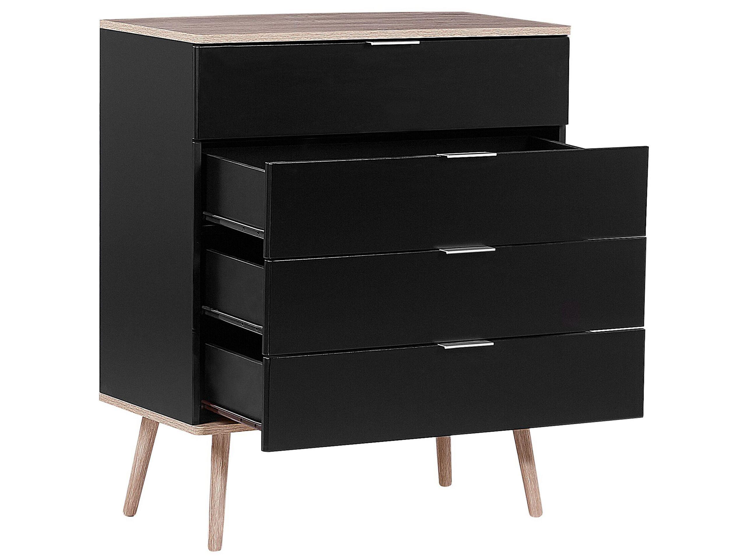 Beliani Kommode mit 4 Schubladen aus MDF-Platte Modern WALPI