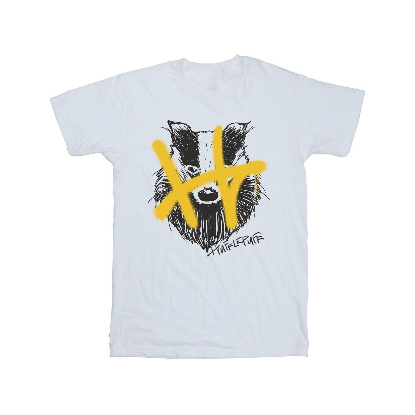 Harry Potter Hufflepuff Dachs Grafik T-Shirt