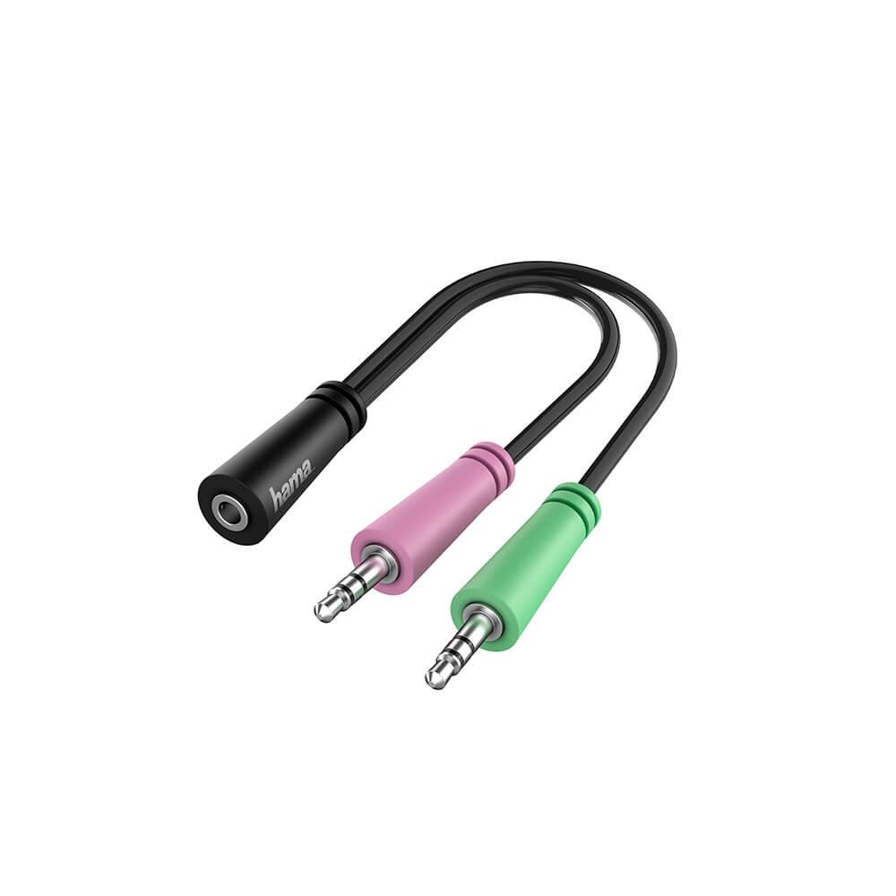 hama HAMA Adapter Audio 3,5 Buchse auf 2x 3,5 Stecker