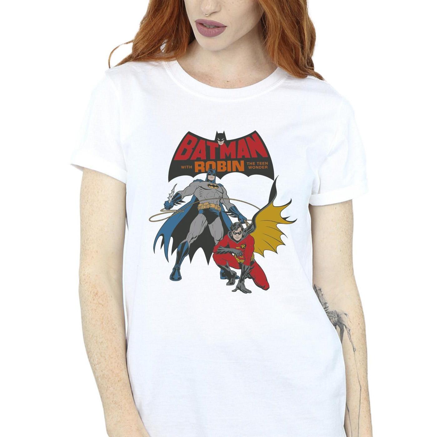 DC COMICS Batman und Robin bedrucktes T-Shirt