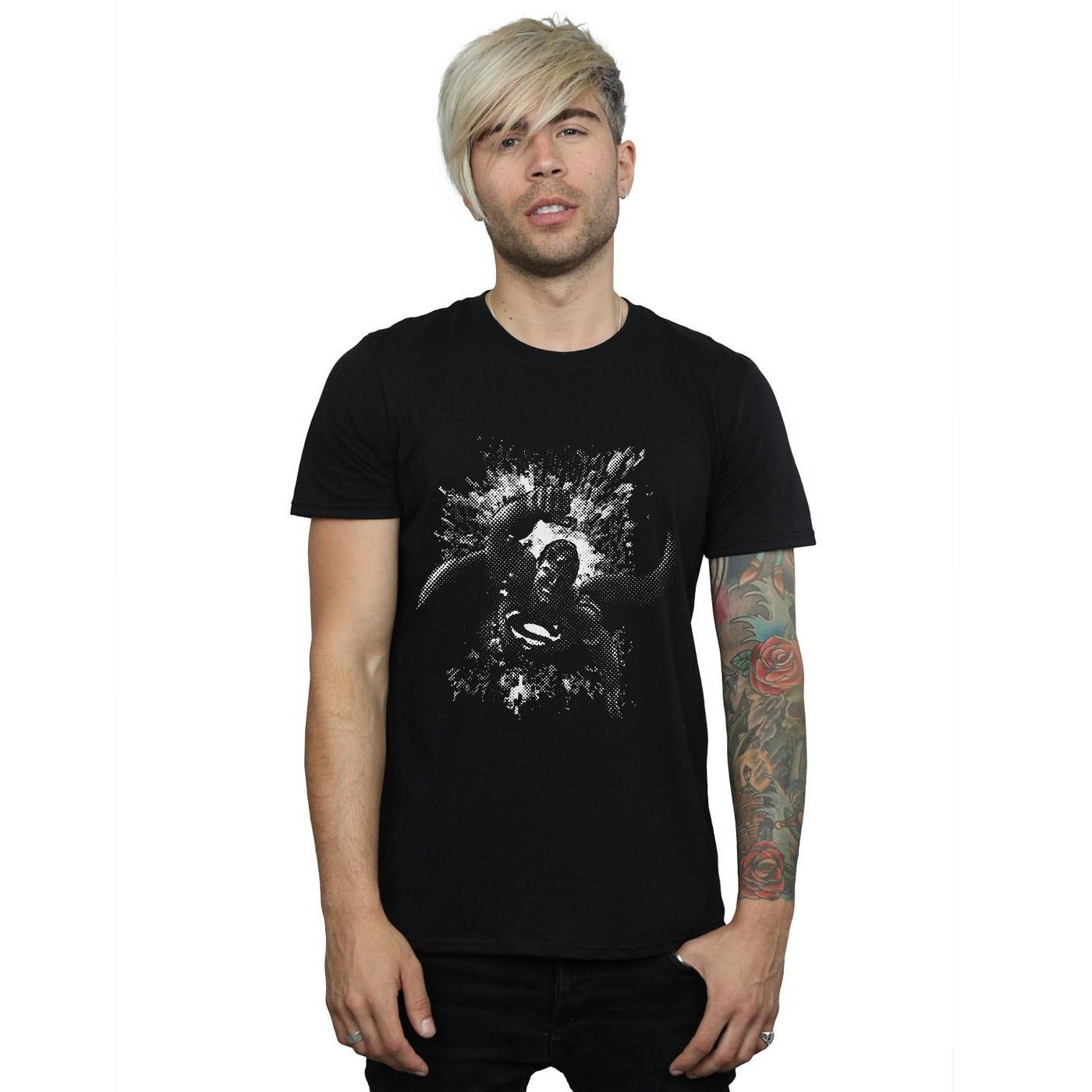 DC COMICS Superman Exploding Chest Logo T-Shirt